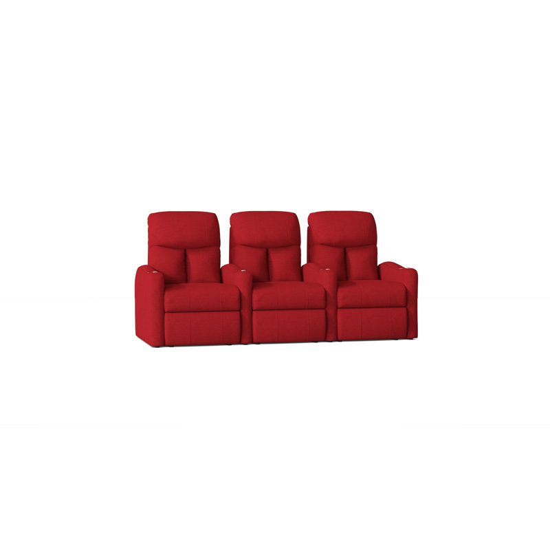 Latitude Run® 93'' Wide Home Theater Sofa with Cup Holder & Reviews
